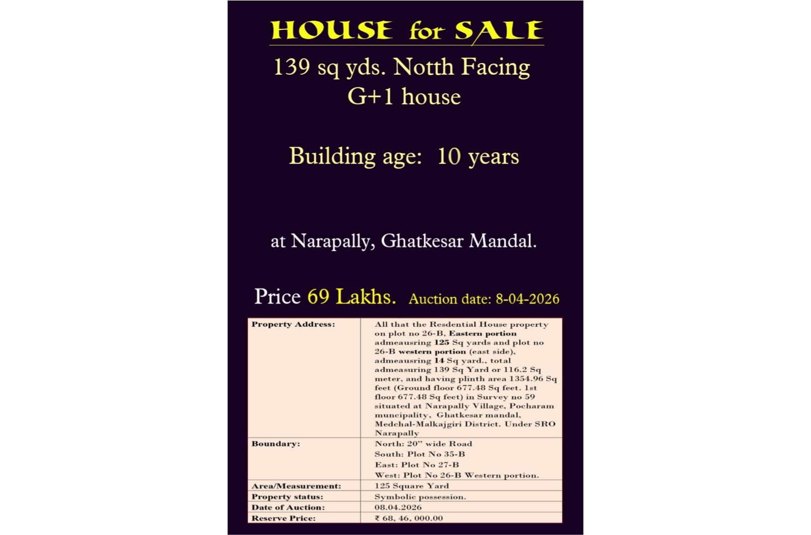 House for sale 